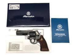 [マルシン] S&W M586 Xカートリッジ 6mmBB ガスリボルバー ハーフチェッカー 木製グリップ エクセレントHW (中古)