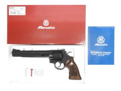 [マルシン] S&W M29 クラシック 8・3/8インチ ブラックHW ハーフチェッカー木製グリップ付 ガスリボルバー (中古)