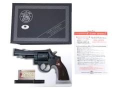 [タナカ] S&W M19 4インチ コンバットマグナム HW Ver.3 ブルーイング/トリガー ケースハードゥン処理/木製グリップカスタム (中古)