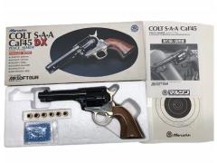 [マルシン] コルト SAA.45 ピースメーカー DX 木製グリップ カートリッジ式 ガスリボルバー (中古)