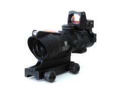 [Evolution Gear] Trijicon ACOG TA31タイプ 4×32スコープ 集光レッドファイバー ショート 1倍～ ピカティニー 集光式 RMRタイプダットサイト付 (新品取寄)