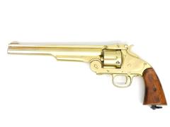 [DENIX] M1875 スコフィールド 金属モデルガン 木製グリップ 再塗装品 (中古)