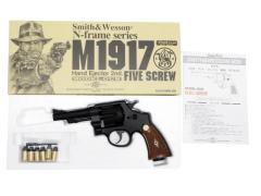 [タナカ] S&W M1917 HE/ハンドエジェクター セカンドモデル ファイブスクリュー 4インチカスタム HW 発火モデルガン 2024/10月以降ロット (新品)