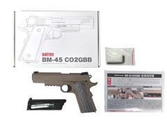 [BATON] BM-45 CO2 ガスブローバック FDE 3rdロット (中古)