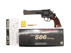 [マルシン] S&W M586 .357マグナム 6インチ HW アイアンフィニッシュ 発火モデルガン (中古)