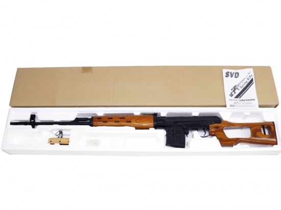 [A&K] SVD ドラグノフ狙撃銃 ウッドバージョン エアコッキングライフル (中古)