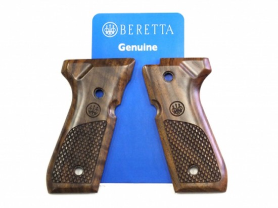 BERETTA] P.BERETTA純正 M92シリーズ用木製グリップ レーザーチェッカ 