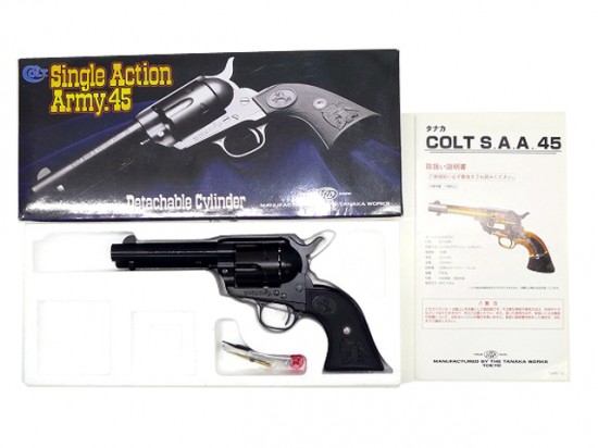 [タナカ] コルト SAA D.C/デタッチャブル シビリアン ガスリボルバー (中古)