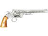 [フランクリン・ミント] S&W モデル3 ワイアット・アープモデル 非発火モデルガン トリガースプリング折れ 専用ガンラック付き (訳あり)