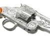 [フランクリン・ミント] S&W モデル3 ワイアット・アープモデル 非発火モデルガン トリガースプリング折れ 専用ガンラック付き (訳あり)