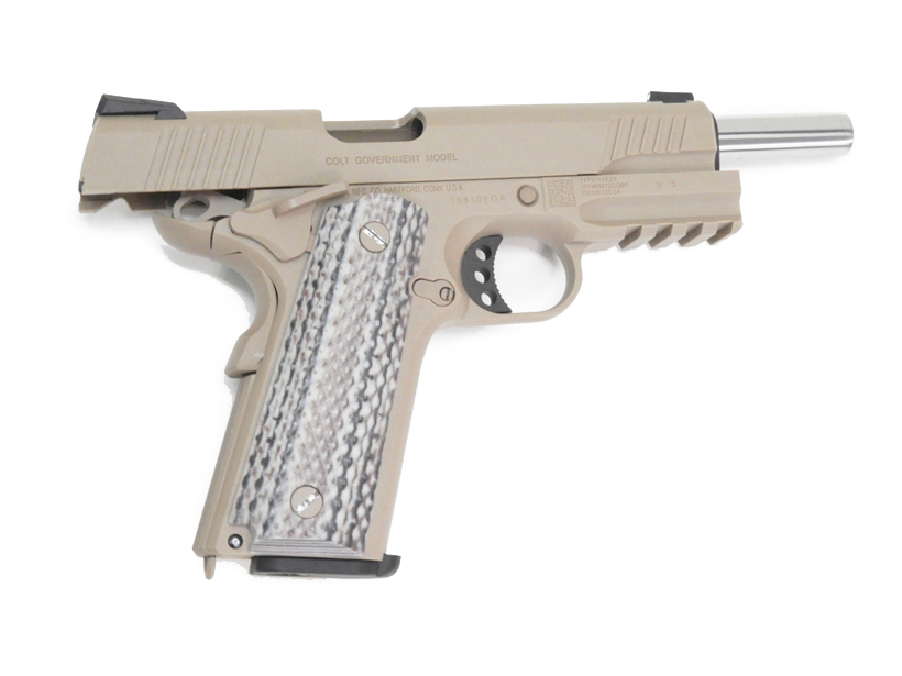 タニオコバ/BATON] BM-45 CO2GBB 2ndロット トリガーカスタム ガスブローバック FDE (中古)｜エアガン.jp