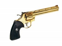 [コクサイ] ニューコルトパイソン 24K 8インチ パイソンハンター 金属モデルガン No.361 (未発火)