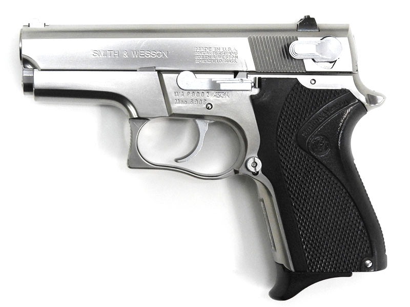 WA] S&W M6906 ステンレスシルバー 固定ガスガン ガス漏れ小 (訳あり