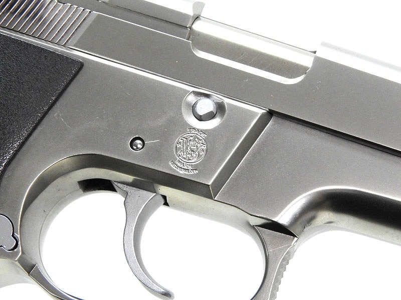 WA] S&W M6906 ステンレスシルバー 固定ガスガン ガス漏れ小 (訳あり