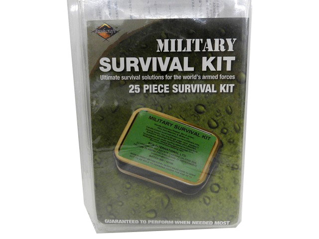 [Bush Craft] ブッシュクラフト SAS採用 BCB ミリタリーサバイバルキット / 25PIECE SURVIVAL KIT (未使用)