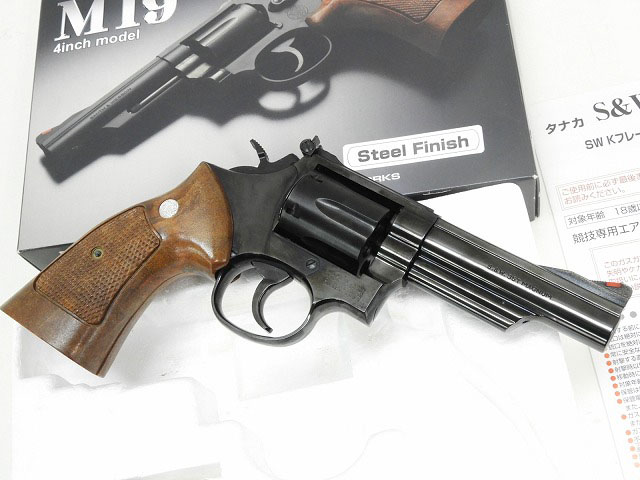 タナカ] S&W M19 4インチ スチールフィニッシュ (中古)｜エアガン.jp