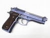 [WA] ベレッタ M92FS 木製チェッカーグリップ Blue/Gray (中古)