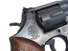 [マルシン] S&W M586 Xカートリッジ 6mmBB ガスリボルバー ハーフチェッカー 木製グリップ エクセレントHW (中古)