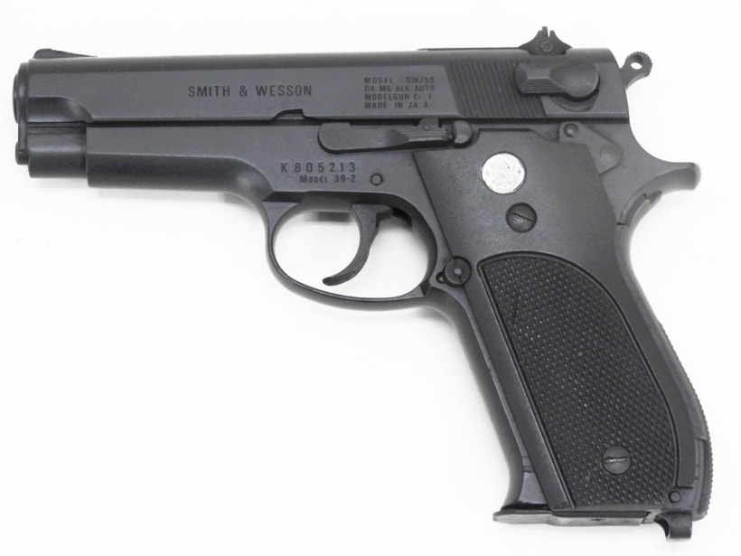 [MGC] S&W M39 モデルガン ブラックスチール塗装 デトネーター欠損 (訳あり)