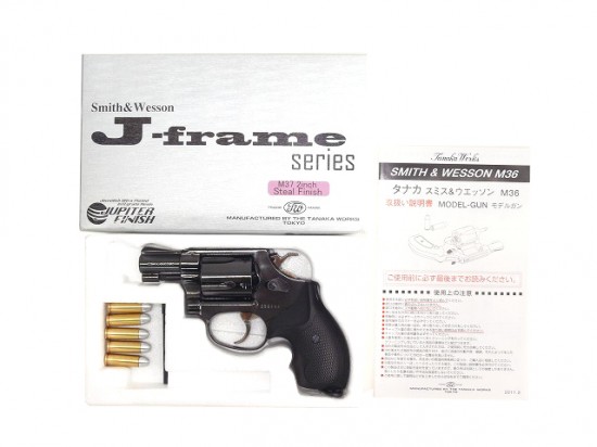 [タナカ] S&W M37 J-police 2インチ スチールジュピターフィニッシュ ver.2 モデルガン (中古)