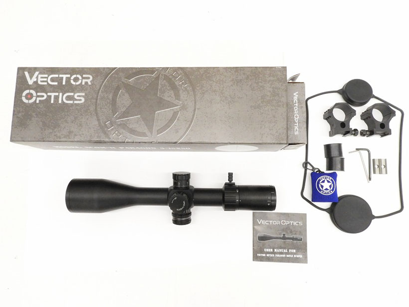 [VECTOR OPTICS] PARAGON 3-5x50 ライフル スコープ ロング 3倍～ Φ30mm イルミネーション 実銃用 SCOM-11 (中古)