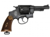 [タナカ] S&W M1917.455 HE2 4インチHW ポリッシュ/ダメージ 木製グリップカスタム (中古)