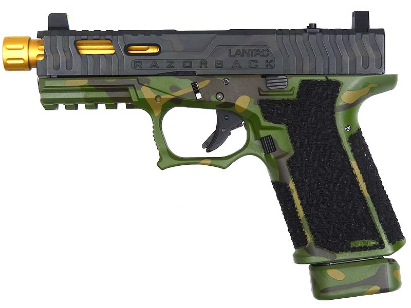 BCSW] マルイ G19 GEN3 LANTACタイプ 100%CNCスライド セラコート MULTICAM TROPIC ガスブローバック  スライドマルチカムブラックカスタム (中古)｜エアガン.jp