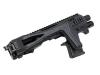 [CAA AIRSOFT] RONI MICRO GLOCK ピストルカービンコンバージョンキット BK ライト付 (中古)