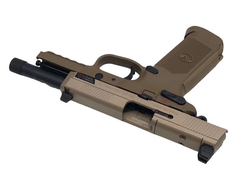 CyberGun/VFC] FNX-45 Tactical/タクティカル TAN メタルスライド ガスブローバック ハーフメタル 新ロット  (中古)｜エアガン.jp