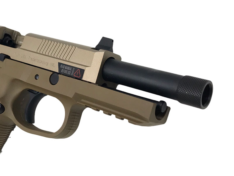 CyberGun/VFC] FNX-45 Tactical/タクティカル TAN メタルスライド ガスブローバック ハーフメタル 新ロット  (中古)｜エアガン.jp