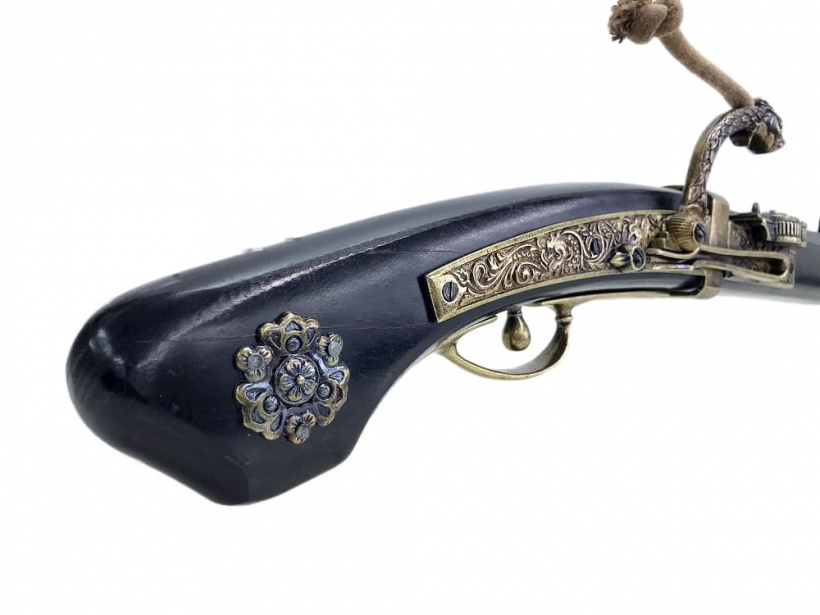 DENIX] 火縄銃・種子島 ポルトガル伝来 1543年モデル ブラック 金属