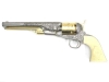 [フランクリンミント] コルト M1861 Navy カスター将軍のリボルバー 装飾銃 額縁付き (中古)