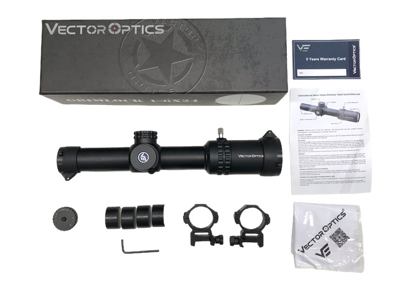 [VECTOR OPTICS] Grimlock 1-6x24 スコープ ミディアム 1倍～ ピカティニー Φ30mm イルミネーション SCOC-25 (中古)