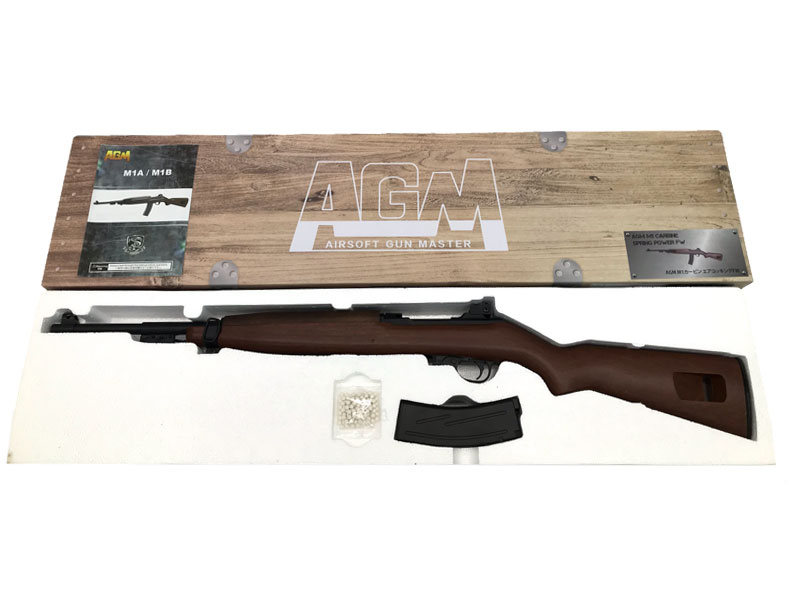 [AGM/S&T] M1カービン フェイクウッドVer. エアコッキング M1A (新品)