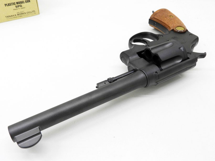半額購入タナカ　ABS樹脂製　SPGマーク有り　S&W M1917 イギリス国軍ver 発火式モデルガン　新品ベース　古美塗装 モデルガン