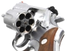 [コクサイ] S&W M66 2.5インチ ステンレスシルバー ABS 発火モデルガン 木製グリップ付 限定品 小ヒビあり (訳あり)