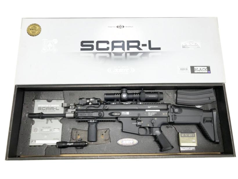 東京マルイ] SCAR-L ブラック 次世代電動ガン TITAN BASIC搭載 フルカスタム (中古)｜エアガン.jp