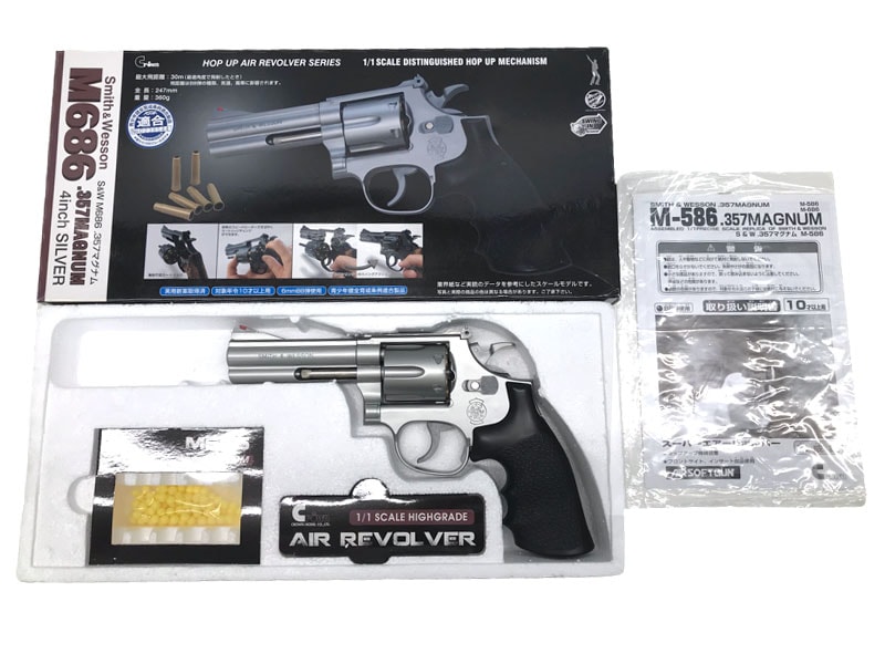 [クラウン] S&W M686 4インチ ホップアップエアリボルバー 10歳以上用 (中古～新品取寄)