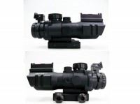 [SNIPER] PM4×32CB スコープ 4倍固定 ショート 3倍～ ピカティニー ビルドインマウント イルミネーション (中古)