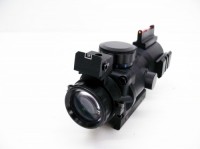 [SNIPER] PM4×32CB スコープ 4倍固定 ショート 3倍～ ピカティニー ビルドインマウント イルミネーション (中古)