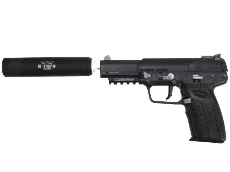 マルシン] FN 5-7 CO2ブローバック BK GEMTECHサプレッサー付モデル