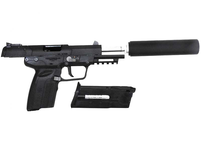 マルシン] FN 5-7 CO2ブローバック BK GEMTECHサプレッサー付モデル
