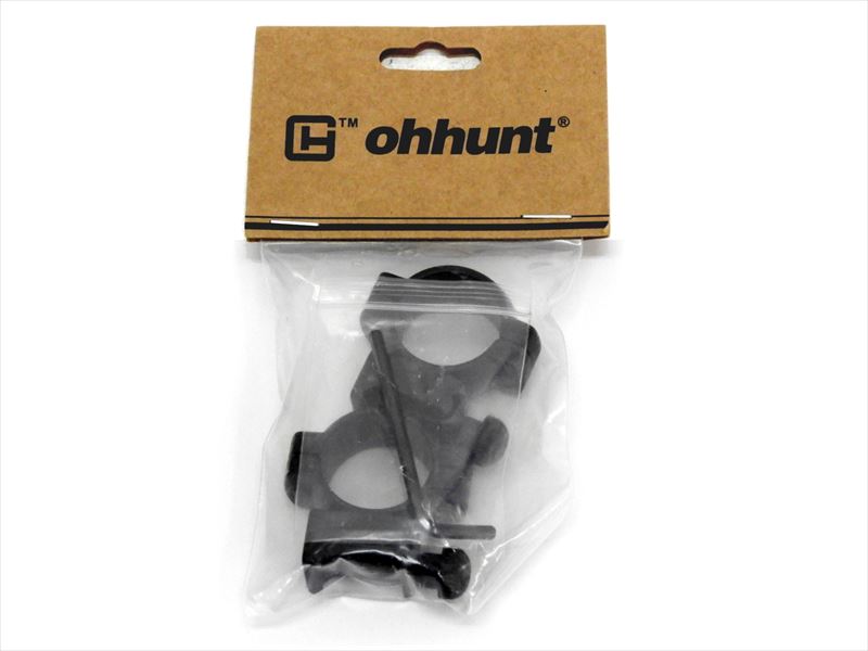 [ohhunt] Optical マウントリング/内径1インチ/ローマウント/20mmレール対応 (未使用)