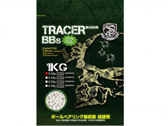 [S&T] PRECISION BBs TRACER弾 0.20gBB弾 5000発入 (新品)