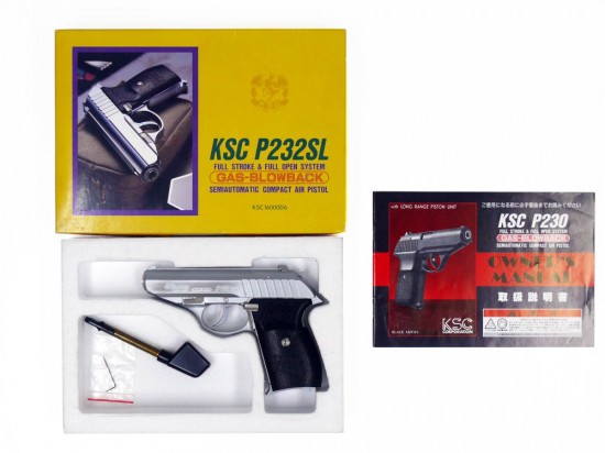 KSC] SIG P232SL ステンレスシルバー ガスブローバック (中古