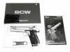 [WA] SCW S&W SW1911 シルバー パックマイヤーグリップカスタム (中古)