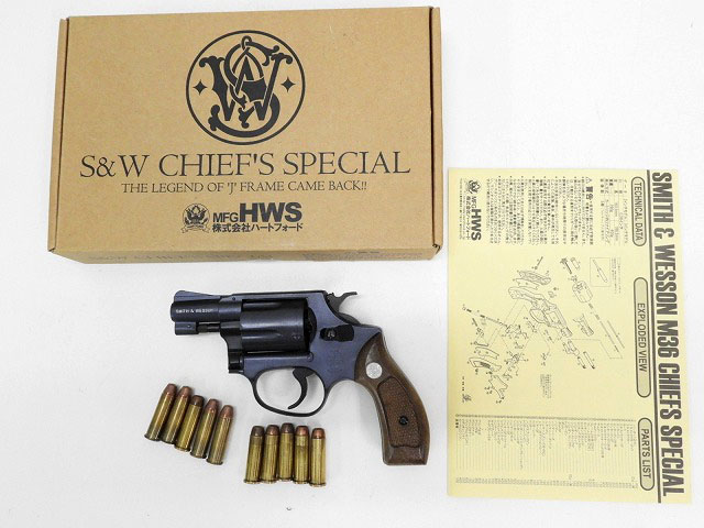 HWS] S&W M36 チーフス・スペシャル 2インチ マットブルー/ホワイト