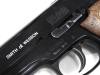 [マルシン] S&W M39 スタンダードフィニッシュ 刻印ホワイト入り リアルウッドカスタム マガジン難 (訳あり)