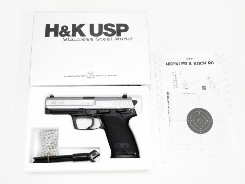 [タナカ] H&K USP ステンレススライドモデル (訳あり)