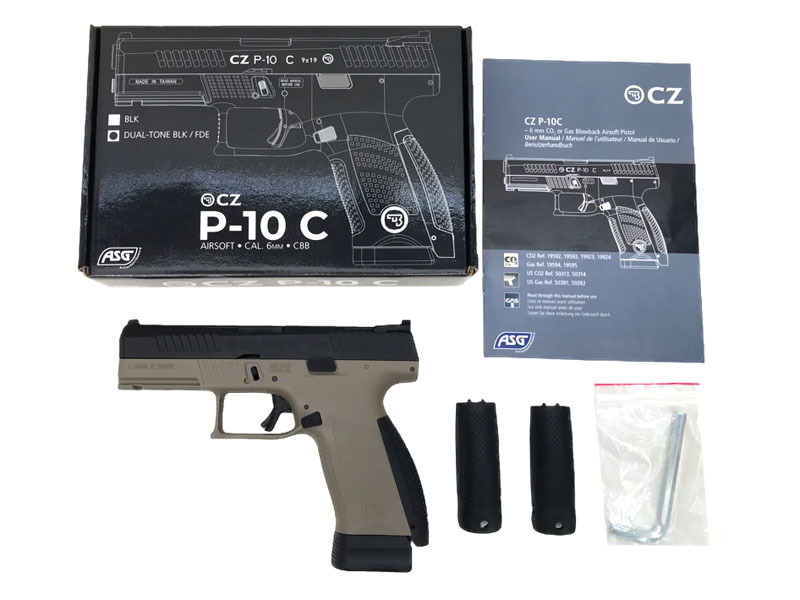 [ASG] Cz P10-C 正規ライセンス co2 GBB ガスブローバックガン ツートンカラー (新品予約受付中! 特典あり)